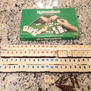 Vintage The Original Rummikub Spear's Games board 1988 green box tile rummy